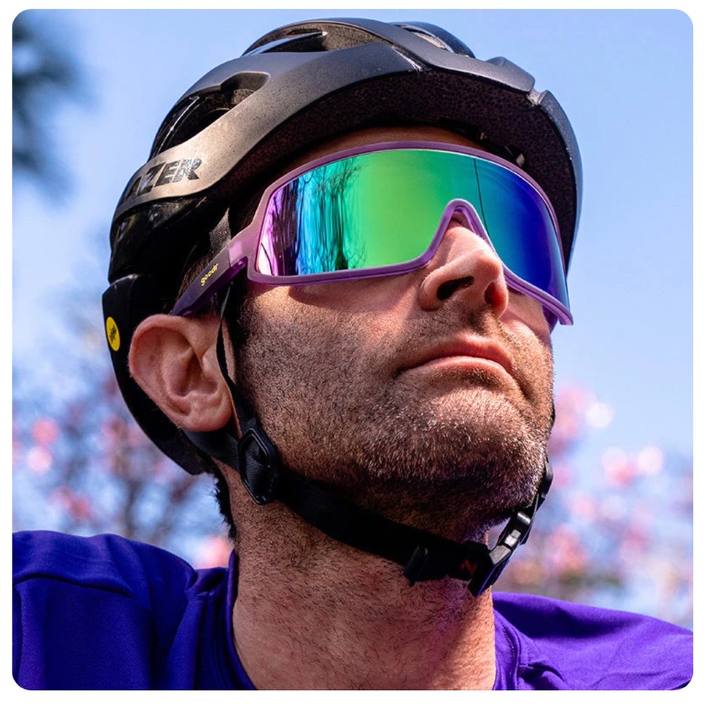 Goodr “Look Ma No Hands” cycling sunglasses.